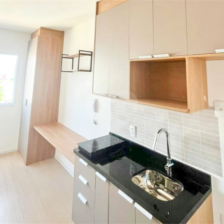 Studio mobiliado a venda no Ipiranda com 1 dormitorio e lazer.