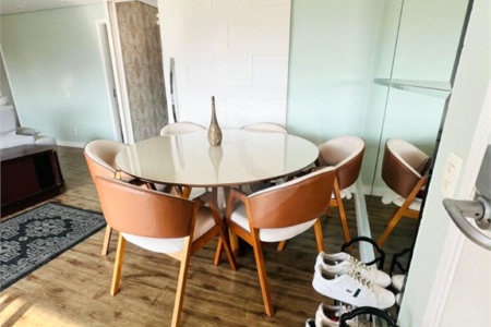 Apartamento á venda MOBILIADO com 128m², 3 suítes, 2 vagas, no centro de Santo André