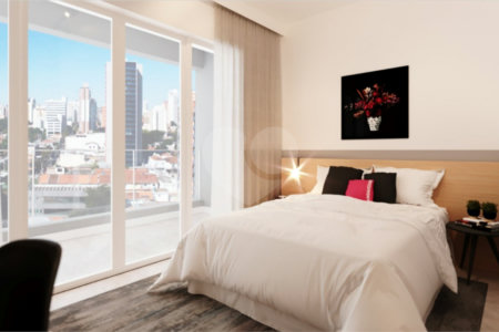 Apartamento novo, com 25m², 1 quarto, à venda no Brooklin