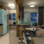 Apartamento com 1 dormitório .
