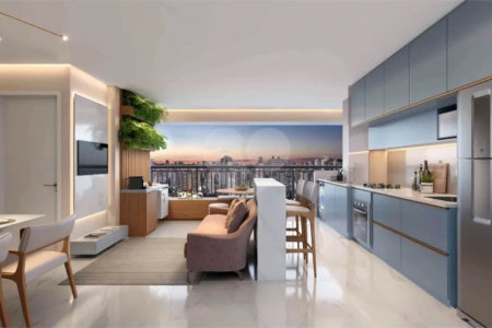 Side Barra Funda | 41,48 m² | 2 dormitórios | Vaga para moto