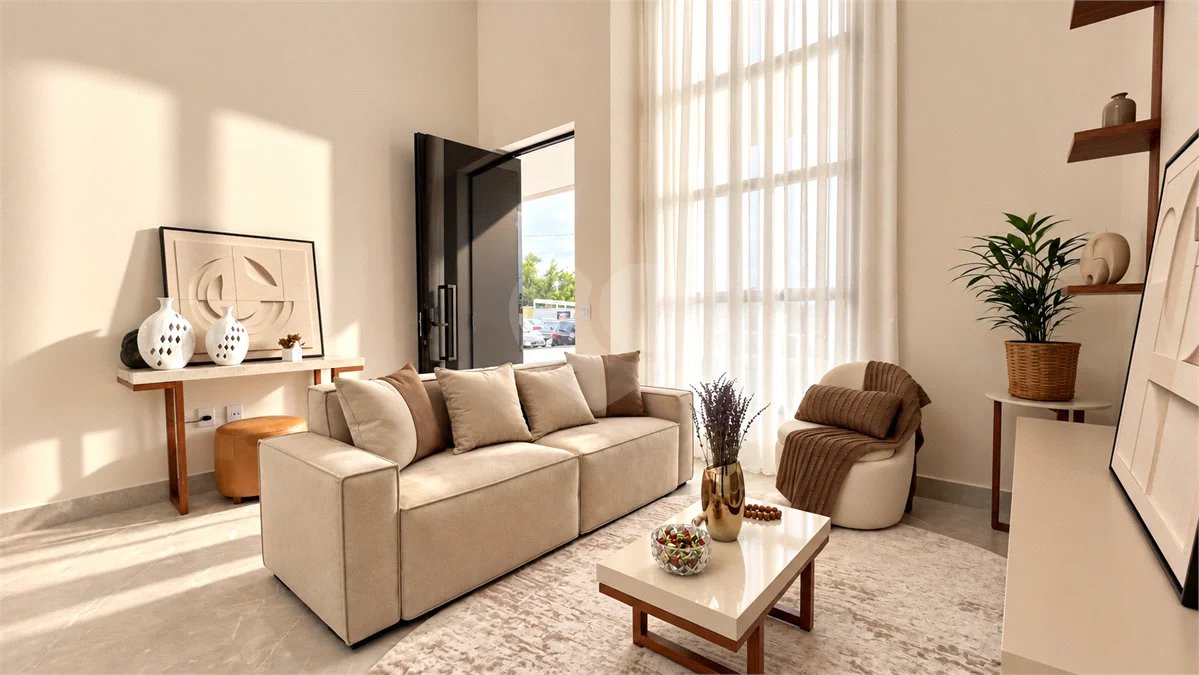 Indaiatuba - Casa condomínio Park Vista Real - AT : 200m - AC : 140m - Boiller Instalado - torneiras quentes - 3 quartos : sendo 1 suite - Suite - Ar Condicionado Samsung 12 Btu’s; arandelas de cabeceira , Dommus Closet . Esquadria , porta automática . 2 Quartos - Ar Condicionado Samsung 9 Bt