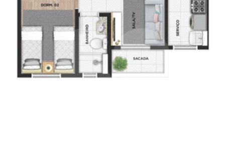 Apartamento para venda no Parque das Oliveiras