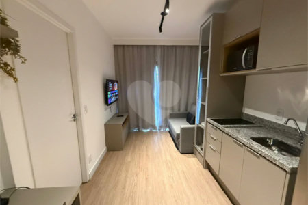 Studio HIS2 mobiliado 38m² na Liberdade, lazer completo, pronto para morar.