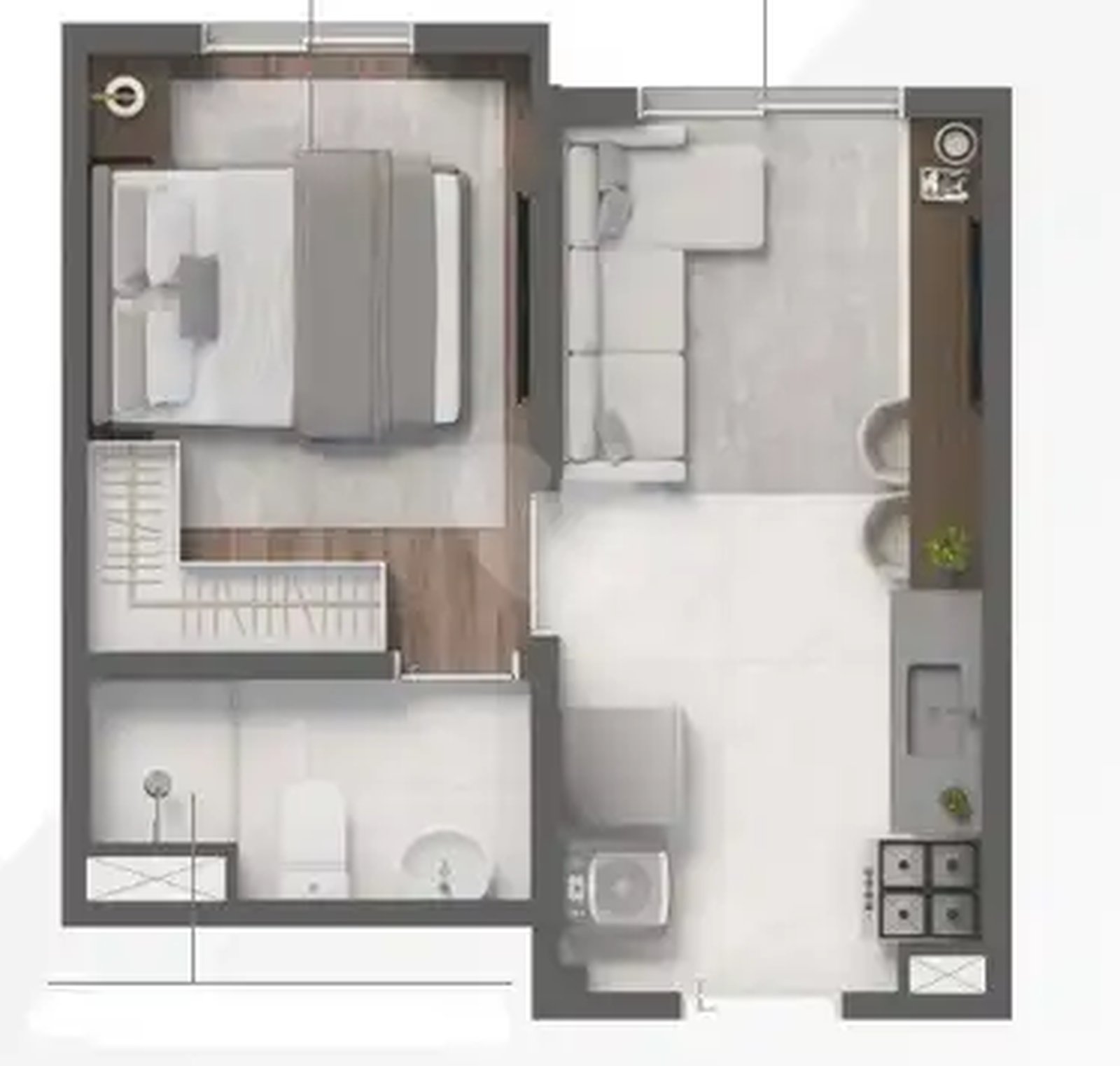 Apartamento 25m²