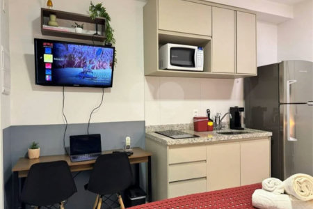 Studio Novo Mobiliado 22m² Próximo Metrô Chácara Klabin
