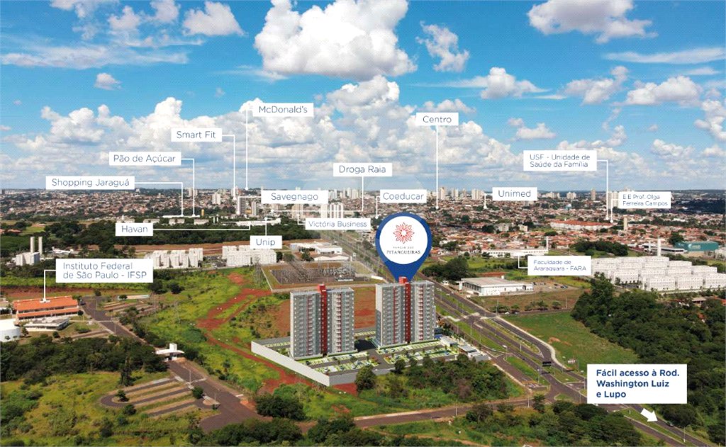 Apartamento com 02 Dormitórios á venda, em Araraquara-SP.