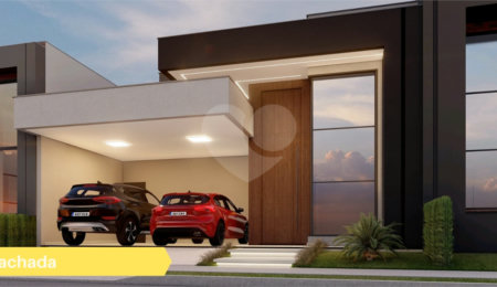 Casa à venda com 3 quartos, sendo 1 suíte, no condomínio Residencial Villeneuve, São Carlos - SP