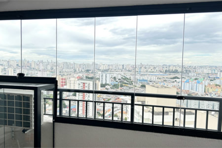 Studio com 28m², mobiliado e com móveis planejados na região do Sacomã em São Paulo - SP.