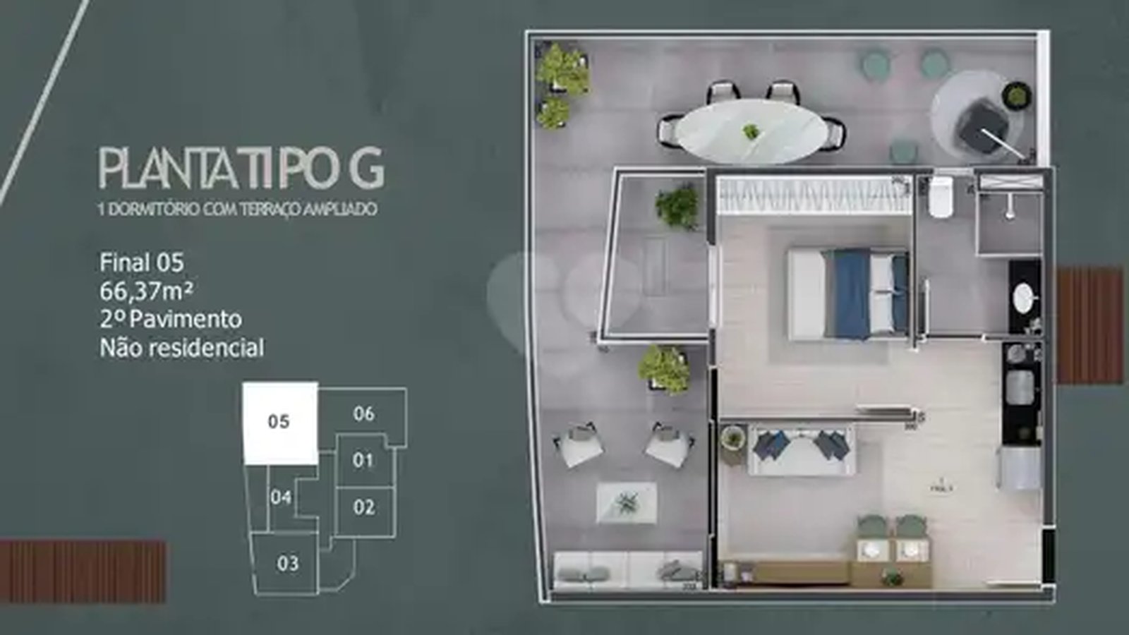 Apartamento 66m²