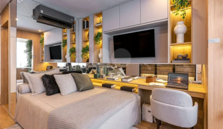 Uma região encantadora com diversos lugares para explorar. Em um terreno com mais de 6 mil m² de área, contará com 3 torres em 2 condomínios independentes e exclusivos. 850m do metrô Butantã. Apartamento andar alto, 1 dormitório. 1 vaga de garagem. DIVERSÃO: Espaço gourmet, brinquedoteca, churrasque