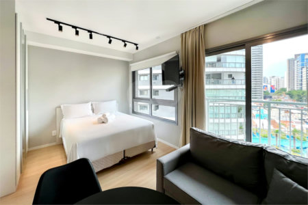Studio Mobiliado na Vila Nova Conceição – Conforto e Estilo em 27m²!