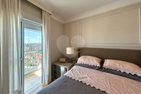 Apartamento de 127 m² em andar alto, com vista livre, 3 suítes planejadas, sacada gourmet envidraçada, 2 vagas e lazer completo, próximo ao Shopping Golden Square e à Avenida Kennedy.