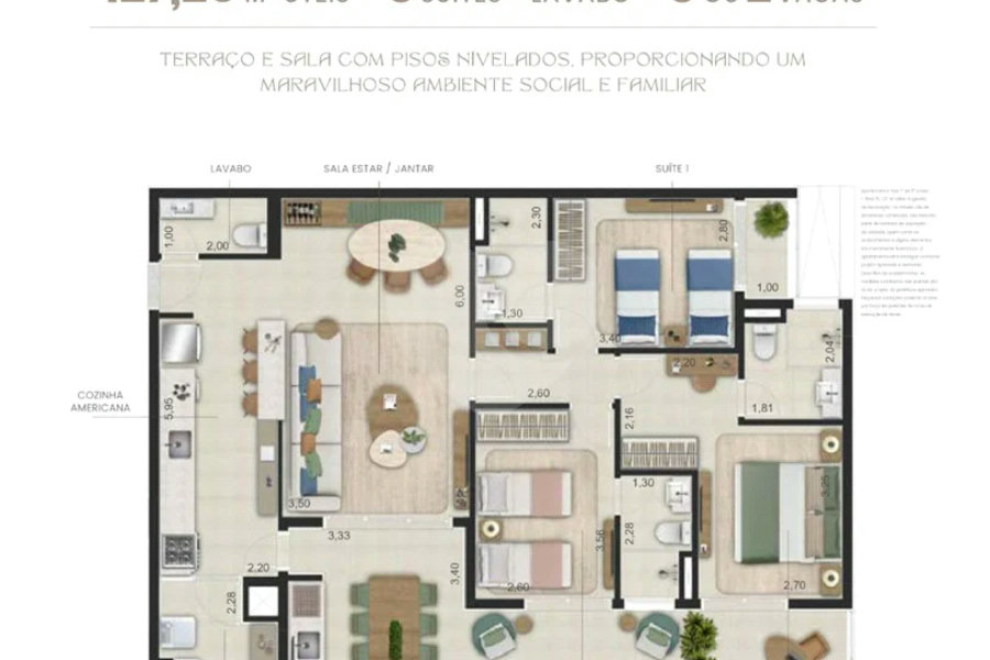 Apartamento à venda com 3 suítes em Riviera de São Lourenço, Bertioga, SP