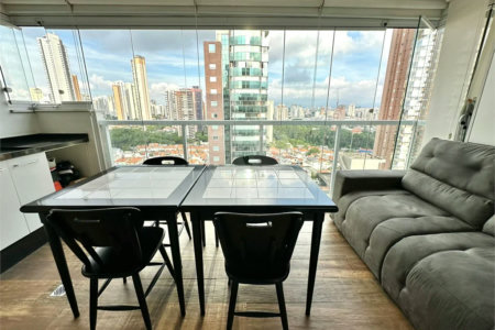 VENDA E LOCAÇÂO APARTAMENTO 54 M2 MOBILIADO NO ANÁLIA FRANCO - ANDAR ALTO