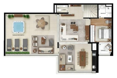 Apartamento novo com 129m² na Mooca com 2 suítes e 2 vagas.