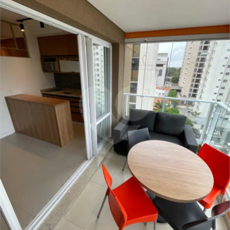 Apartamento studio para venda no Campo Belo de 47,36 m² - 1 vaga