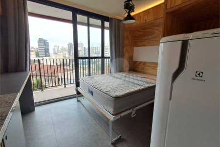 Studio de 25m² mobiliado e com varanda condomínio com lazer Vila Mariana