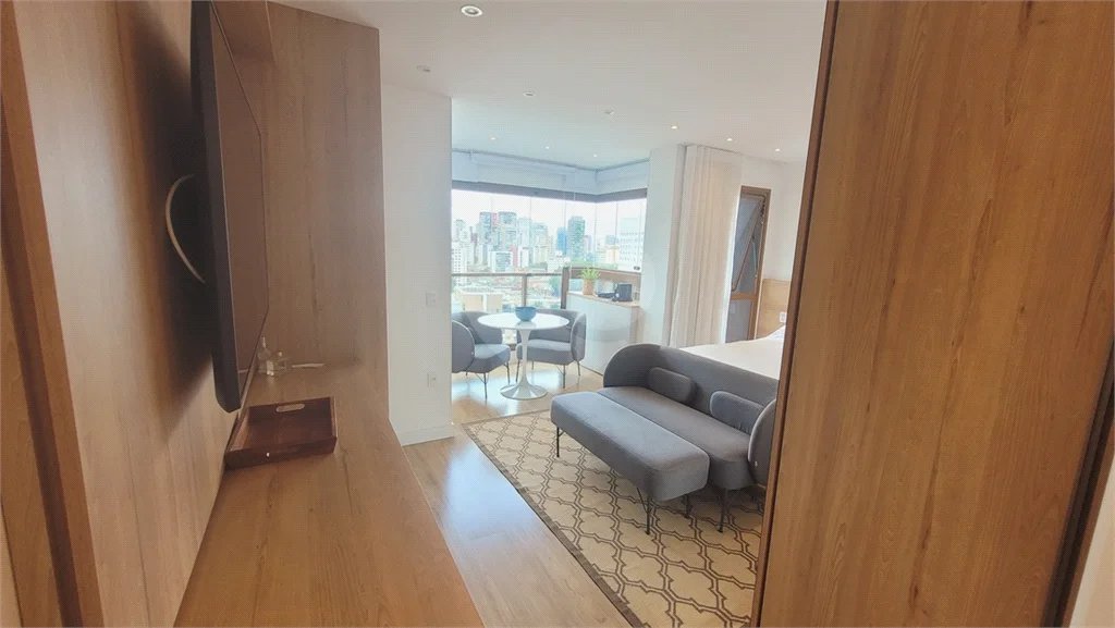 Studio sofisticado, totalmente mobiliado e pronto para morar