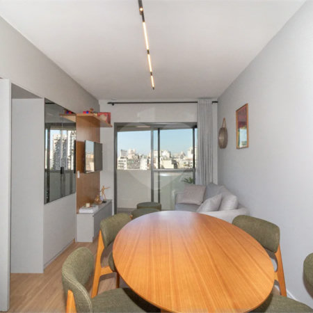 Apartamento de 68m² com 2 Quartos (1 Suíte) e 1 Vaga no Condomínio Downtown - República