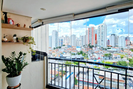 Apartamento com 74 m² com 3 quartos, 1 suíte, vista livre e 2 vagas à venda na Mooca, São Paulo