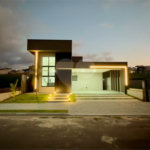Casa térrea 3 dormitórios (3 suítes), espaço gourmet, piscina, 2 vagas garagem, condomínio fechado com ampla área lazer