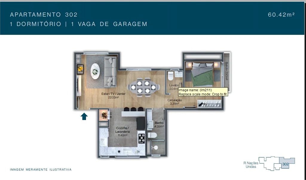 Cobertura 1 quarto em Gramado-RS - Ótima oportunidade de investimento!