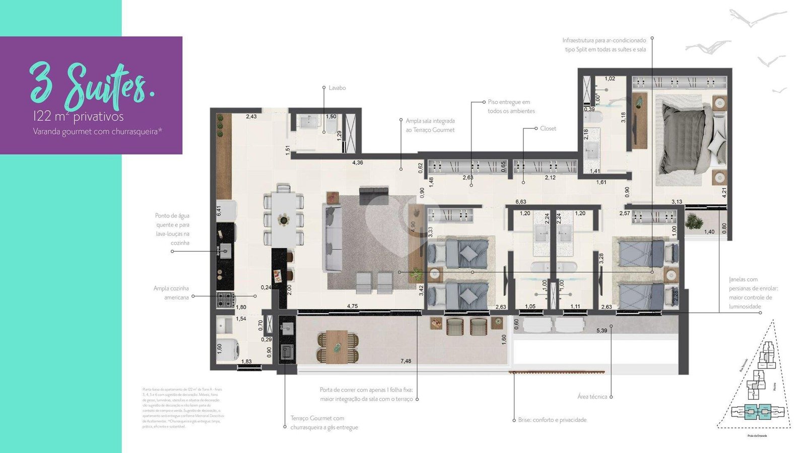 Apartamento 122m²