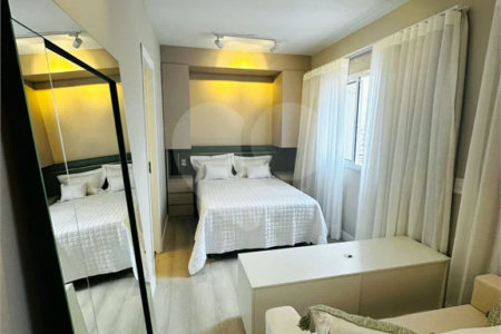 Studio mobiliado, a venda com 27m² - Lazer completo