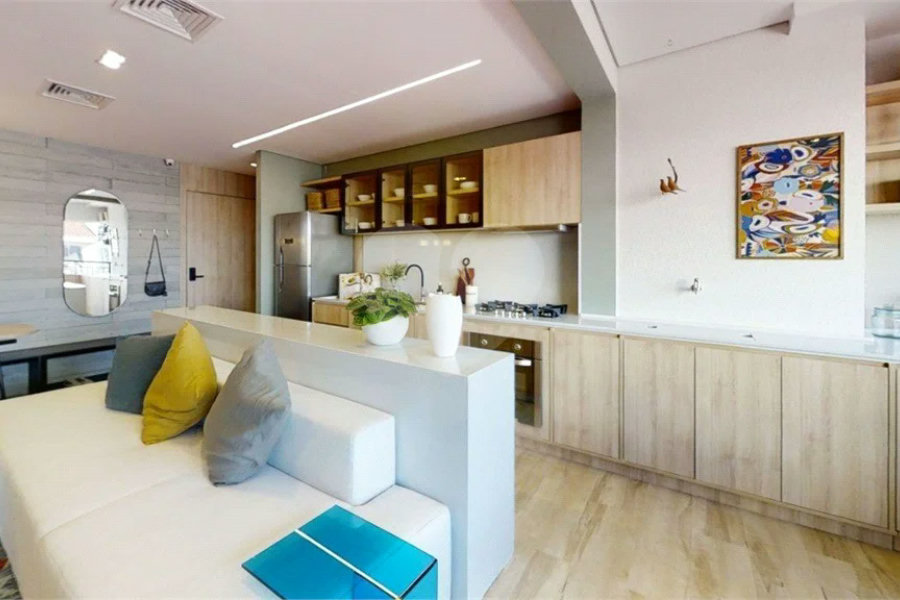 Apartamento novo com 02 Dormitórios e uma Suíte.