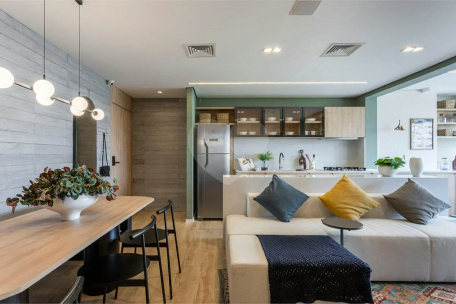 Apartamento novo com 02 Dormitórios e uma Suíte.