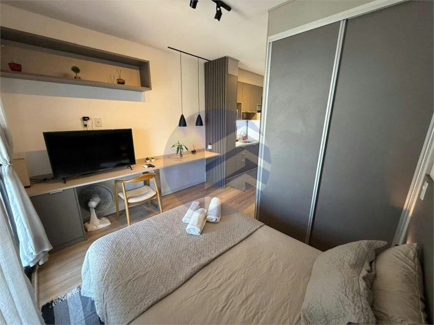 Studio à venda ou para alugar com 1 quarto, sendo 1 suíte, em Brooklin, São Paulo - SP