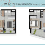 Studio 25 m² – Barô Higienópolis by You, inc | São Paulo