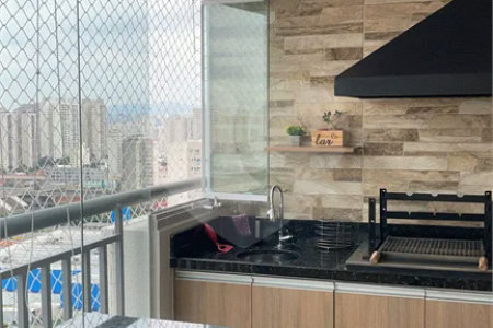 Condomínio Clube Apartamento Varanda gourmet 2 dormitórios sendo 1 suíte 1 vagas.