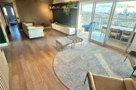 Apartamento à venda no bairro Vila Regente Feijó com 165 m² de área útil construída, com 3 dormitórios, sendo 3 suítes,Mobiliado com 3 Suítes 3 Vagas no Araribá Home Resort