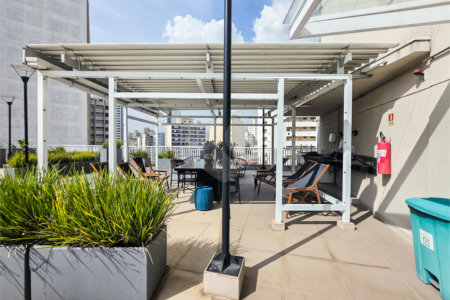 Apartamento Garden - Santa Cecília / Higienópolis - 1 Quartos - Venda / Compra - Quintal