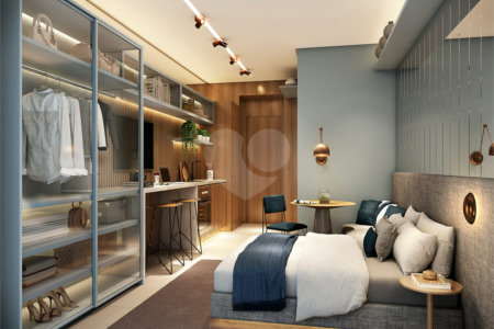 Apartamento a venda no Itaim-Bibi, Novo, 42 m², lazer e próximo ao parque