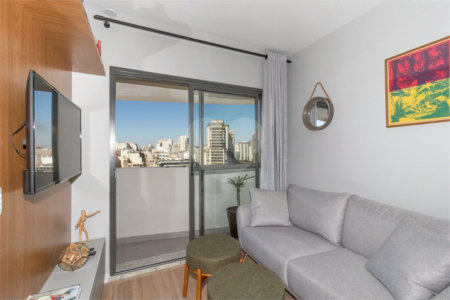 Apartamento de 68m² com 2 Quartos (1 Suíte) e 1 Vaga no Condomínio Downtown - República