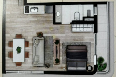 Apartamento à venda com 1 quarto em Butantã, São Paulo, SP