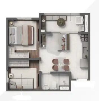 Planta Apartamento 35m²