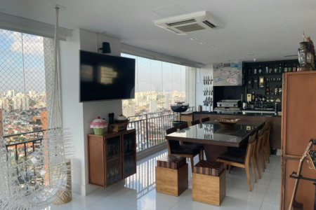 Apartamento Alto Padrão Lazer Completo ,3 suítes com 4 vagas, 250 m² à venda no Parque da Mooca.