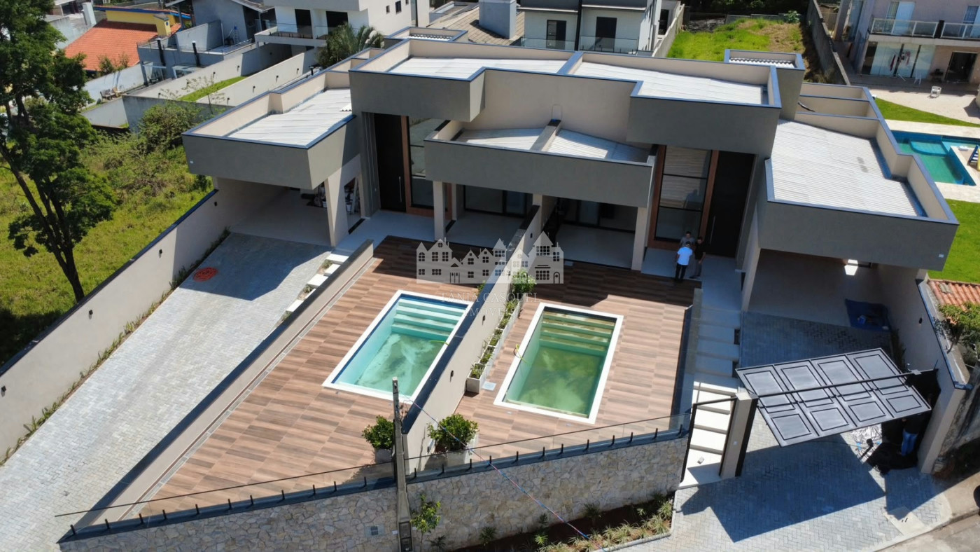 Casa térrea moderna com piscina privativa à venda no Jardim dos Pinheiros, em Atibaia