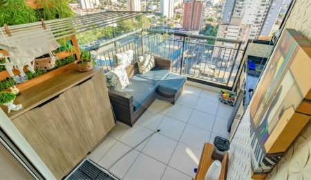 Apartamento com 2 quartos, 1 suíte, varanda gourmet, churrasqueira, lazer completo.