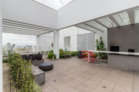 Excelente apartamento de 35m², mobiliado e com vaga, na Consolação