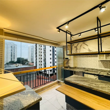 Apartamento para locação com 2 quartos e 1 vaga no Condomínio Inova, na Vila Rosália, em Guarulhos.