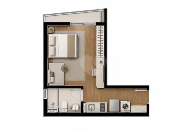Planta Apartamento 29m²