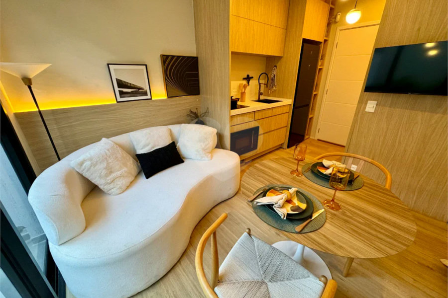 Apartamento garden para venda em Chácara Santo Antônio (Zona Sul) com 1 quarto, sendo 1 suíte , 39m²