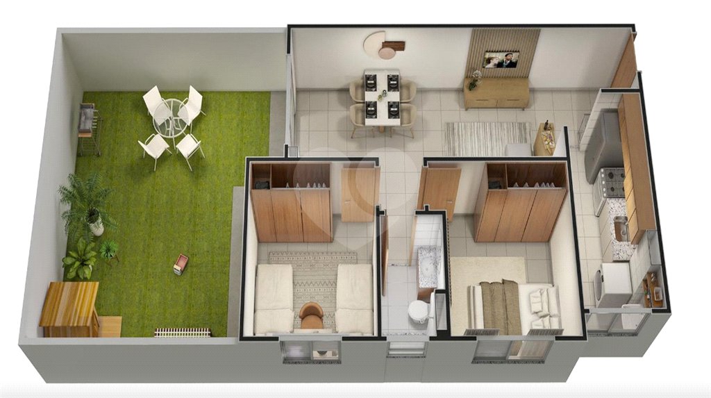 Apartamento Térreo – Condomínio Monte Pinheiros