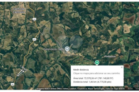 TERRENO À VENDA – 7,26 HECTARES NA RODOVIA FERNÃO DIAS (MG)