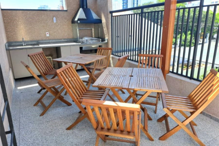 Studio de 35m2 à venda reformado com varanda na Vila Clementino